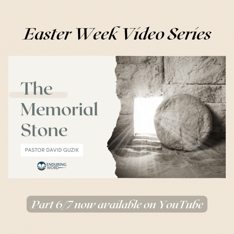 The Memorial Stone by David Guzik