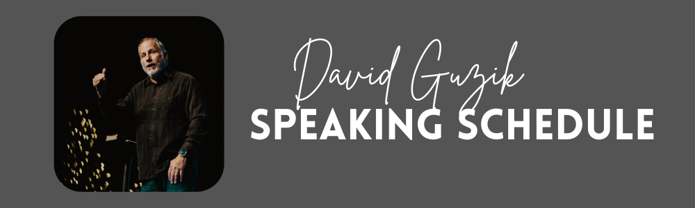 Speaking Schedule David